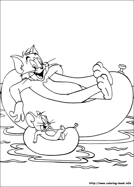 Tom and Jerry coloring picture